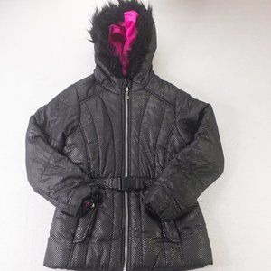 Girls Winter Jacket  R 88 By S.Rothschild Youth Kids Jacket Black 10/12 Puffer